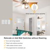 Suraielec 3 Way Wireless Light Switch, No Wiring, No WiFi,