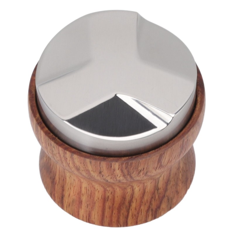 Coffee Distributor Stainless Steel Rosewood Coffee Tamper Leveler for Coffee