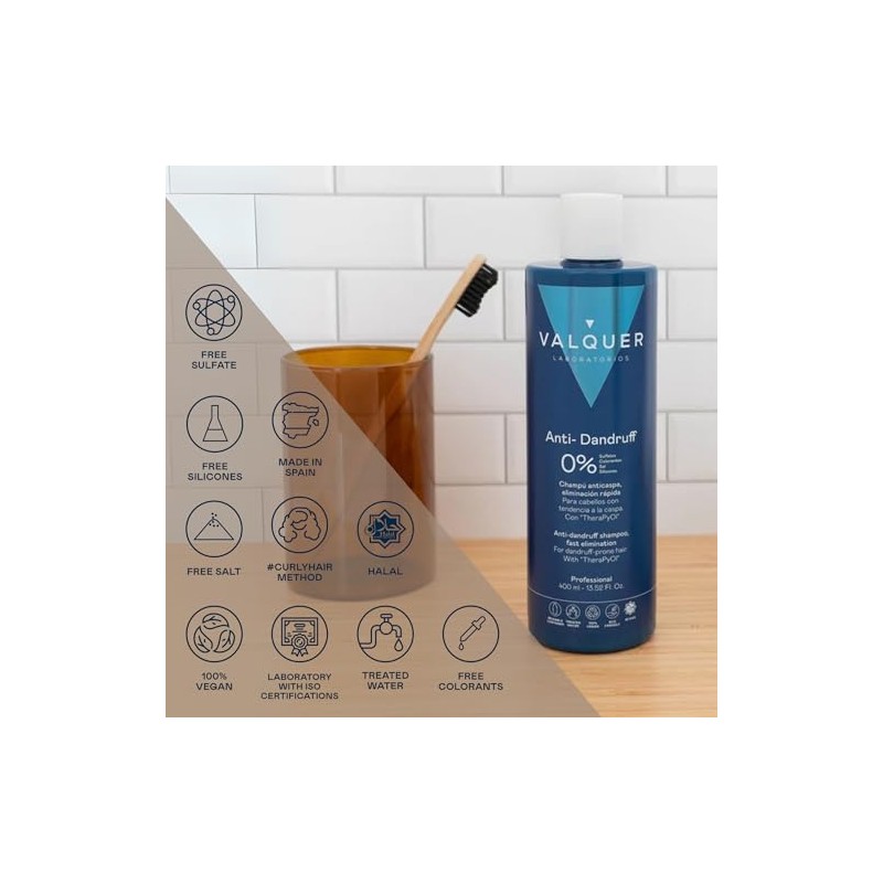 Valquer Shampoo Anticaspa Zero% 1000 ml
