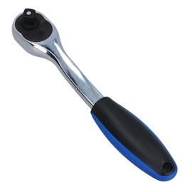 AB Tools 3/8" Drive Curved Ratchet Socket Driver Quick Release 72 Teeth Soft Grip Handle