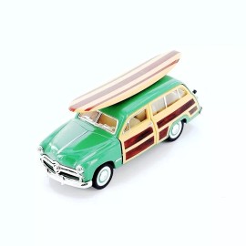 Kinsmart 5402. 1949 Ford Woody Wagon, Green- Kinsmart - 1/40 Scale Diecast Model Toy Car