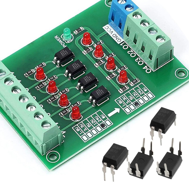 80pcs Optocoupler PC817, 2.54mm Spacing 4 Pins for DIY DIP-4,