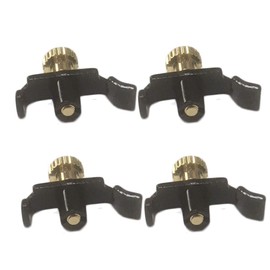 SKY Set of 4 Suzuki-style String Adjuster Fine Tuner for 1/16-4/4 Violin (Black/Gold)