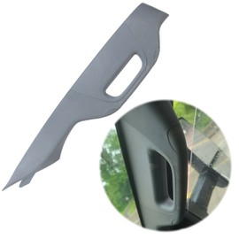 ECOTRIC A Pillar Grab Handle Interior Trim Compatible with 2011-2015 Ford F250 F350 F450 F550 Super Duty Replacement for BC3Z-2503598-AC (Gray Passenger Side)