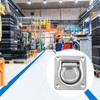 JECOMPRIS Easy Install Lashing d Ring Anchor Zinc Plated D-ring