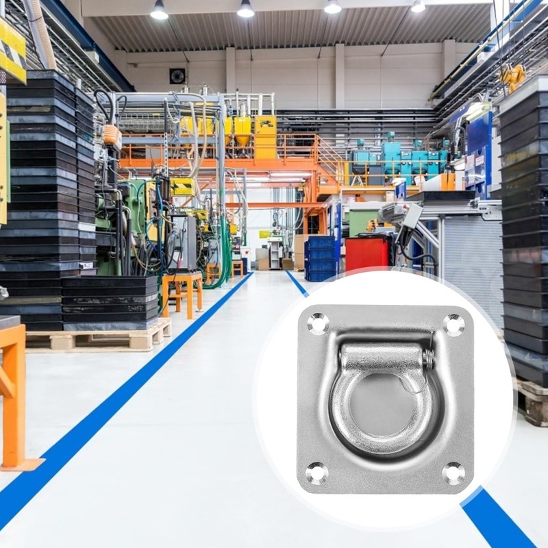 JECOMPRIS Easy Install Lashing d Ring Anchor Zinc Plated D-ring