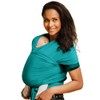 Izmi Baby Wrap (2.3kg-9kg), Bamboo Fabric, Ideal For Newborns, Teal