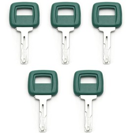 Narcilors 5Pcs 11039228 Ignition Stater Keys 17225331 ELI80-0091 Replacement for Volvo Loader Haul Truck Heavy Equipment Laser Cut