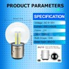 SOFOC- BA21D LED Bulbs High/Low Beam,Yellow G40 Bulb for Motorcycle