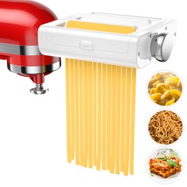 RETHONE Pasta Maker Attachment for KitchenAid Stand Mixers -3 in 1 Set Pasta Attachments includes Pasta Roller, Spaghetti Fettuccine Cutter, Pasta Machine Attachment Accessories for KitchenAid