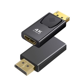 NOLYTH 4K DisplayPort to HDMI Adapter-2 Pack, Uni-Directional DP PC to HDMI Monitor Converter, Compatible with Lenovo, Dell, HP and Other Brands