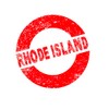 CafePress Rubber Ink Stamp Rhode Island Aluminum License Plate Frame,