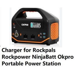 coming data 🔥Charger for Rockpals Rockpower NinjaBatt Okpro Portable Power Station 1524