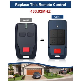 433 MHz Remote Control Transmitter for Mitto Cool C2 C4, Mitto 2 | Mitto 4 | Mitto 2A | Mitto 4A, Mitto B RCB 02/04, TRC1, TRC2, TRC3, Rolling Code, 4 Channels Remote Control (3pcs)