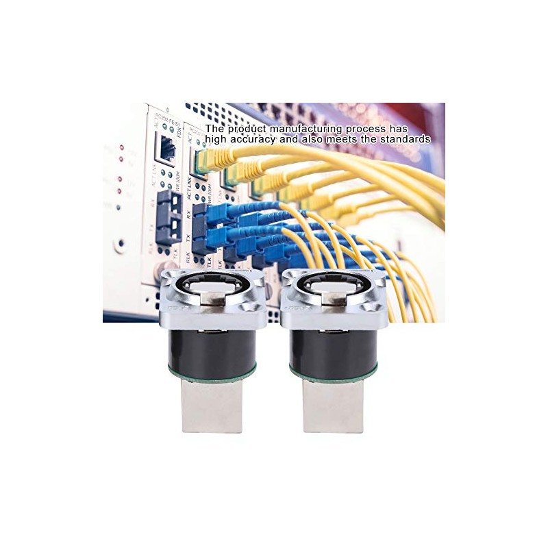 Conector de enchufes de interfaz RJ45 Aislador ignífugo, 2 uds.,