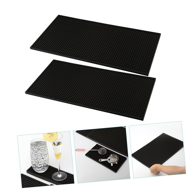 Alipis Barber Station Mats PVC Bar Pad Non-Slip Mat for