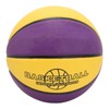 Rubber Basketball, Yellow Purple Wearproof Leakproof Training Basketball for Basketball