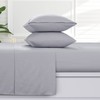 Tribeca Living Solid Flannel Queen Sheet Set, Super Soft 100%