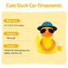 wonuu Rubber Duck Car Ornament Funny Dashboard Decorations Quirky Decor