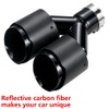 A-KARCK Carbon Fiber Exhaust Tip 2.25" Inlet to Dual 3.5"