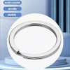 DOETYD 10pcs 25mm Key Ring Hoop,Metal Key Rings Metal Flat