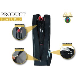 Club Champ Golf Bag Travel Cover(Black)