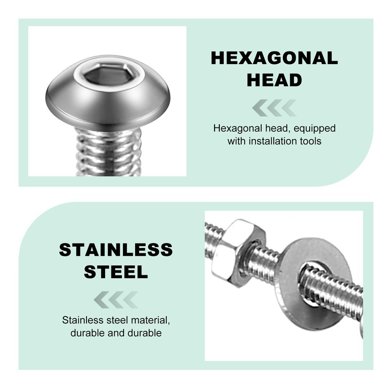 1040 Piece M3 Screws Set, Pan Head Allen Screws Nuts