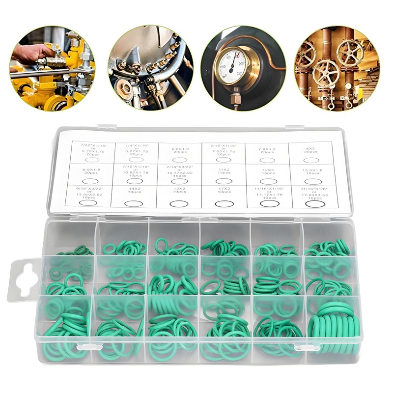 270 Piece Compressor O-Ring Kit Gaskets 18 Sizes Car Air