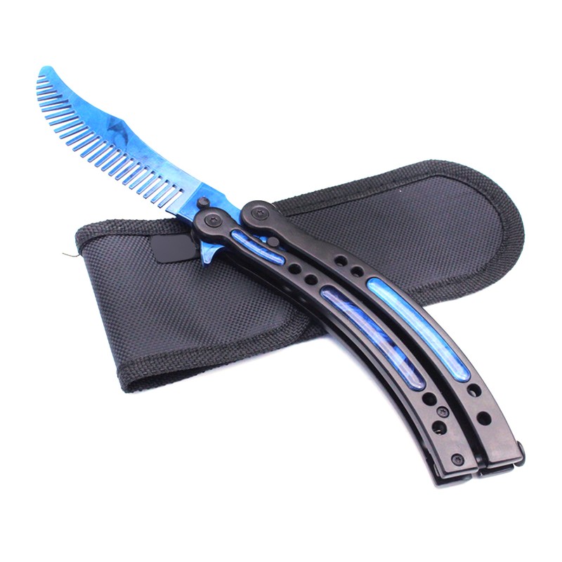 Foldable Comb Stainless Steel Butterfly Exercise Training Comb Styling Tools