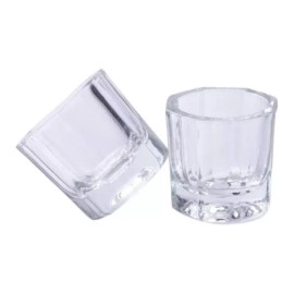 KFMX Godete De Vidrio Vasito Uñas Acrílicas Monómero 2 Piezas