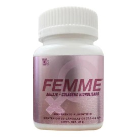 F Femme Aguaje Colageno Hidrolizado (30 Caps) Naturacastle Sabor Sin Sabor