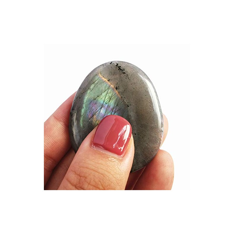 Moonstone Water Drops Chakra Thumb Worry Stone Stress Relax Healing