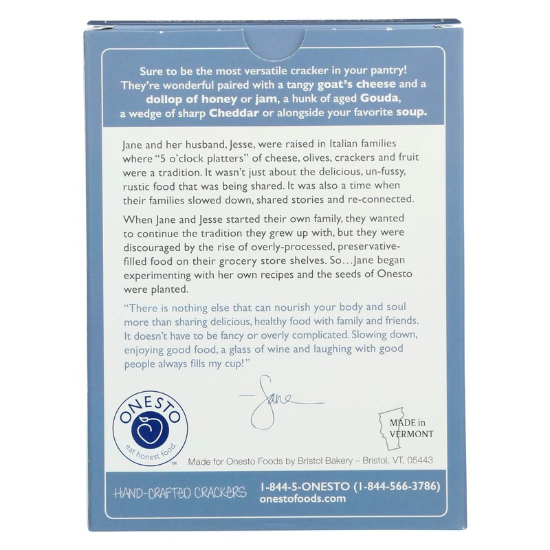 ONESTO Sea Salt Crackers, 4 OZ