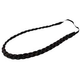 curvy's 3 sizes braid headband medium dark brown
