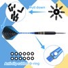 3 Pcs Blue Professional Darts,Darts 22g, Steel Darts with Aluminum