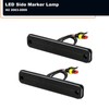 GTINTHEBOX Smoked Lens Amber LED Front Side Marker Light for