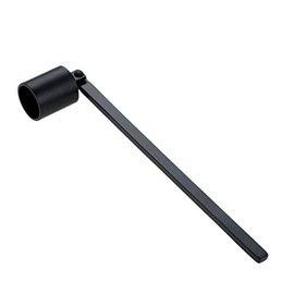 MUXSAM 1Pc 7.5x0.9in Candle Extinguisher Snuffer Candlesnuffers with Long Handle & Straight Tube for Tea Light Candles Wedding Altar Fireplace Church Wedding Candle Fire Extinguishing(Black.)