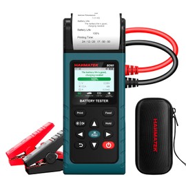 HANMATEK BD60 24V 12V Car Battery Tester,with Built-in Printer,100-2000 CCA Automotive Load Tester, Digital Auto Battery Alternator Analyzer Charging Cranking System Tester