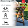 Burg-Wachter 122C Double Loop Vinyl Coated Multi-Stranded Braided Steel Cable,