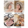Auban Forro Rizo Mantiene Cabello Seco Gorro Ducha Mujer Baño