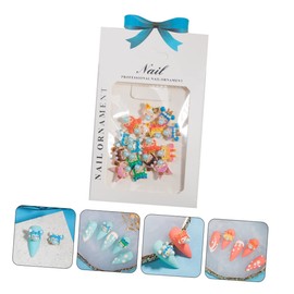 Vaguelly Cartoon Girl Nail Art Charms 1 Box of DIY Nail Decorations Adorable Bubble Blowing Design for Manicures Great for Women and Girls Random Style
