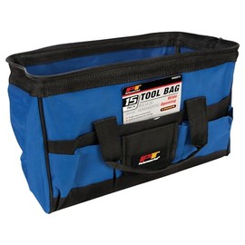 Performance Tool W88973 15-Inch Wide Opening Tool Bag | Exterior Pockets For Tool Organization