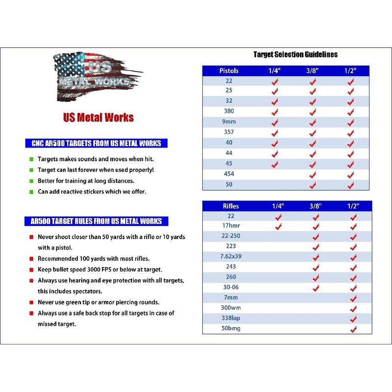 3/8 AR500 T Post Steel Target Hanger Hook (8 Pack)