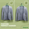NEATERIZE Clothes Hangers 16 Pack Aqua - Plastic Hangers -