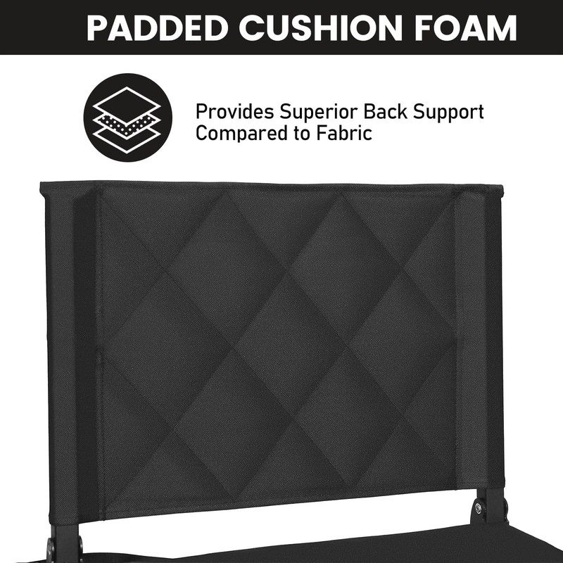Sheenive Stadium Seats for Bleachers with Back Support, Bleacher Seats