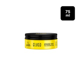 Schwarzkopf got2b Glued Spiking Glue Hair Wax Strong Hold for Up to 72 Hours, 75 ml - Pack of 6