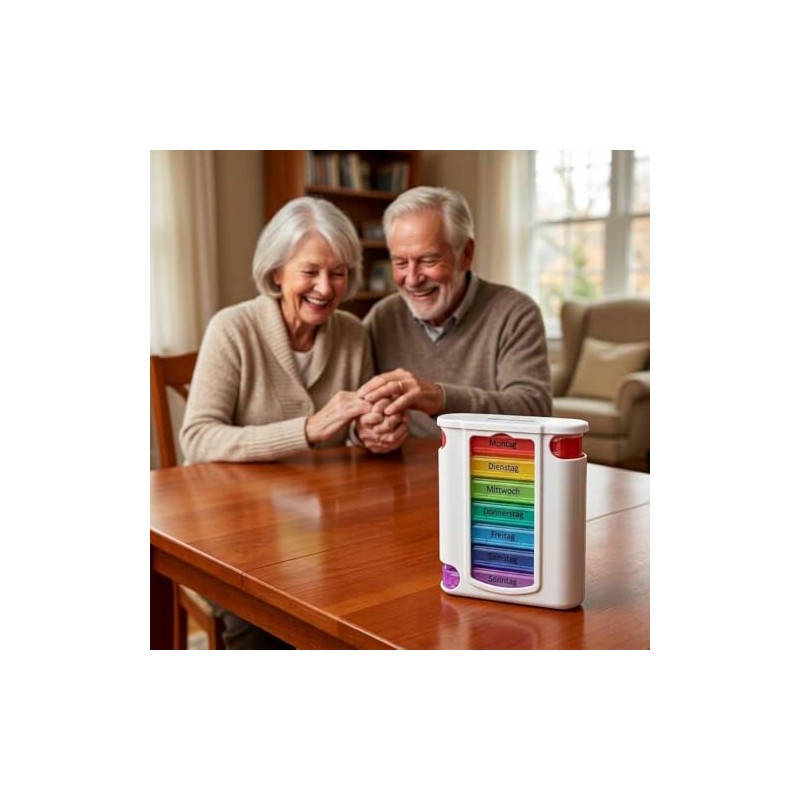 KAMACA Pack of 4 (= 4 pieces) practical medication dispenser