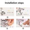 DKJEkdje Safety Eye Tool for Crocheting 5-30mm Snapper Pliers Auxiliary