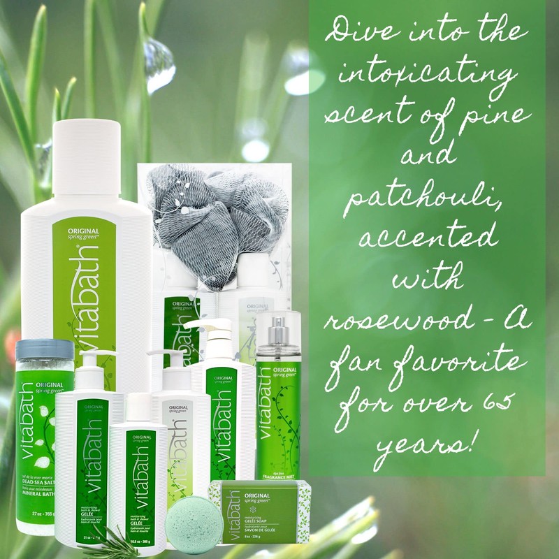 Vitabath Original Spring Green Moisturizing Body Lotion Replenishing Botanicals, Aloe
