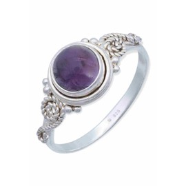 Women's Ring 925 Sterling Silver with Stone Gift, Sterling Silver Gemstone Sterling silver amethyst gemstone, Amethyst